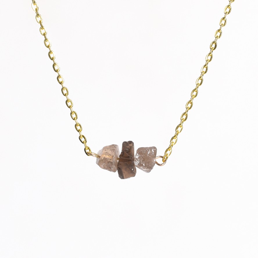 Crystal Chips Chain Pendant Necklace